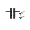 Iver Berlin Door Lever Handle On Chamfered Rectangular Backplate - primehardware