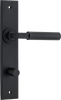 Iver Berlin Door Lever Handle On Chamfered Rectangular Backplate - primehardware