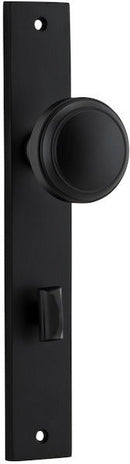 Iver Paddington Door Knob On Rectangular Backplate - primehardware