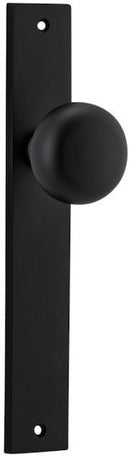 Iver Cambridge Door Knob On Rectangular Backplate - primehardware