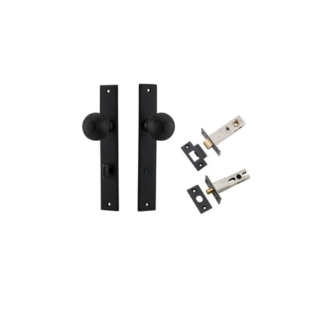 Iver Guildford Door Knob On Rectangular Backplate - primehardware