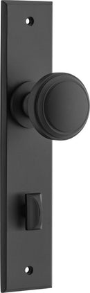 Iver Paddington Door Knob On Chamfered Backplate - primehardware