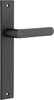 Iver Osaka Door Lever Handle On Rectangular Backplate - primehardware