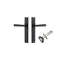 Iver Copenhagen Door Lever Handle On Rectangular Backplate - primehardware