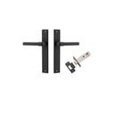 Iver Helsinki Door Lever Handle On Rectangular Backplate - primehardware