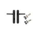 Iver Helsinki Door Lever Handle On Oval Backplate - primehardware
