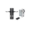 Iver Stirling Door Lever Handle On Rectangular Backplate - primehardware