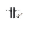 Iver Stirling Door Lever Handle On Rectangular Backplate - primehardware