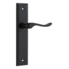 Iver Stirling Door Lever Handle On Stepped Backplate - primehardware