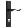Iver Stirling Door Lever Handle On Stepped Backplate - primehardware