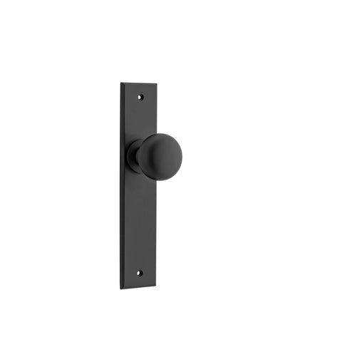 Iver Cambridge Door Knob On Chamfered Backplate - primehardware