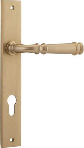 Iver Verona Door Lever Handle On Rectangular Backplate - primehardware