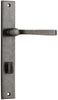 Iver Annecy Door Lever Handle On Rectangular Backplate - primehardware