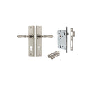 Iver Sarlat Door Lever Handle On Chamfered Backplate - primehardware
