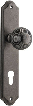 Iver Guildford Door Knob On Shouldered Backplate - primehardware