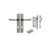 Iver Copenhagen Door Lever Handle On Rectangular Backplate - primehardware