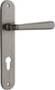 Iver Copenhagen Door Lever Handle On Oval Backplate - primehardware