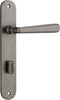 Iver Copenhagen Door Lever Handle On Oval Backplate - primehardware