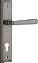 Iver Copenhagen Door Lever Handle On Stepped Backplate - primehardware