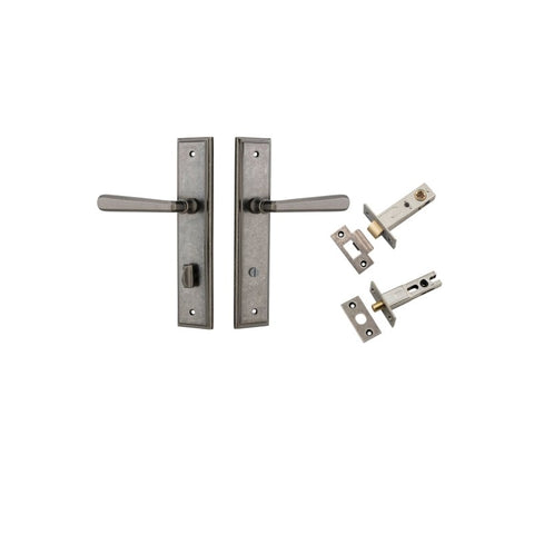 Iver Copenhagen Door Lever Handle On Stepped Backplate - primehardware