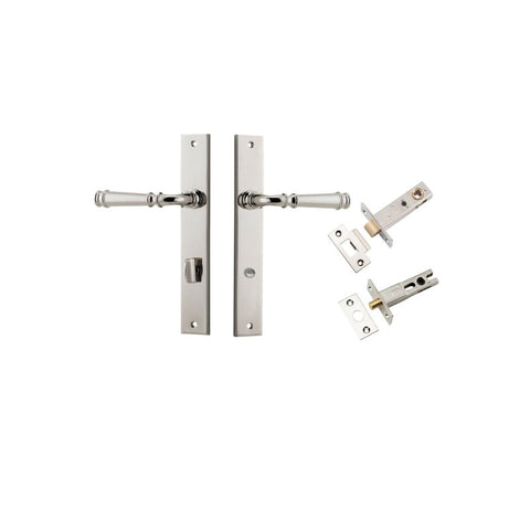 Iver Verona Door Lever Handle On Rectangular Backplate - primehardware