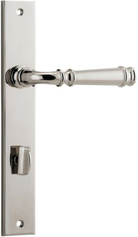 Iver Verona Door Lever Handle On Rectangular Backplate - primehardware