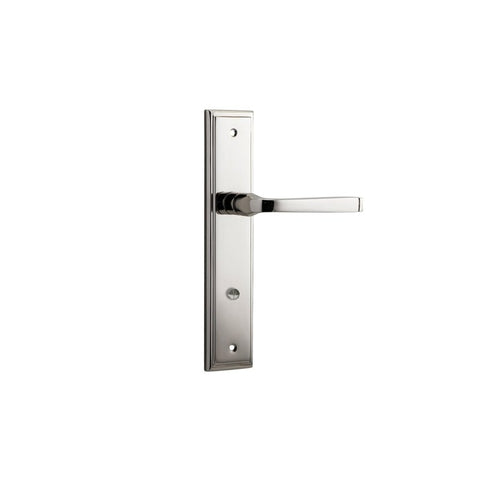 Iver Annecy Door Lever Handle On Stepped Backplate - primehardware