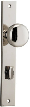 Iver Cambridge Door Knob On Rectangular Backplate - primehardware