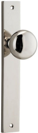Iver Cambridge Door Knob On Rectangular Backplate - primehardware