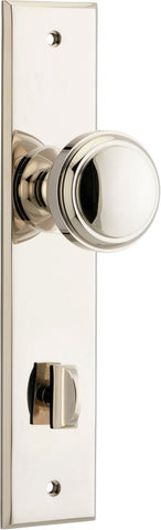 Iver Paddington Door Knob On Chamfered Backplate - primehardware