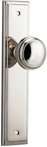 Iver Paddington Door Knob On Stepped Backplate - primehardware