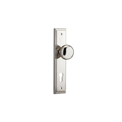 Iver Cambridge Door Knob On Stepped Backplate - primehardware