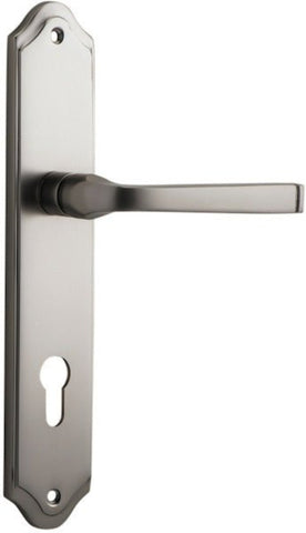Iver Annecy Door Lever Handle On Shouldered Backplate - primehardware