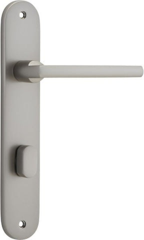 Iver Baltimore Door Lever Handle On Oval Backplate - primehardware