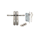 Iver Verona Door Lever Handle On Oval Backplate - primehardware