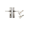 Iver Annecy Door Lever Handle On Stepped Backplate - primehardware