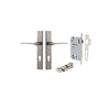 Iver Como Door Lever Handle On Rectangular Backplate - primehardware