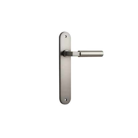 Iver Berlin Door Lever Handle On Oval Backplate - primehardware