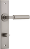 Iver Berlin Door Lever Handle On Chamfered Rectangular Backplate - primehardware