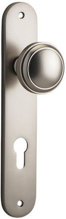 Iver Paddington Door Knob On Oval Backplate - primehardware