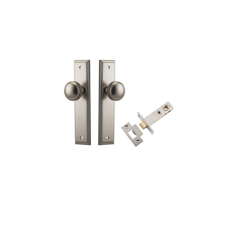 Iver Paddington Door Knob On Stepped Backplate - primehardware