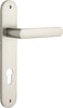 Iver Osaka Door Lever Handle On Oval Backplate - primehardware
