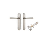 Iver Copenhagen Door Lever Handle On Oval Backplate - primehardware