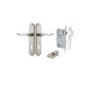 Iver Stirling Door Lever Handle On Shouldered Backplate - primehardware