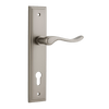 Iver Stirling Door Lever Handle On Stepped Backplate - primehardware
