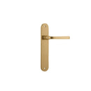 Iver Annecy Door Lever Handle On Oval Backplate - primehardware
