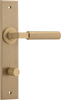 Iver Berlin Door Lever Handle On Chamfered Rectangular Backplate - primehardware