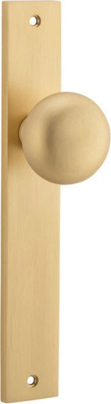 Iver Cambridge Door Knob On Rectangular Backplate - primehardware
