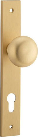 Iver Cambridge Door Knob On Rectangular Backplate - primehardware