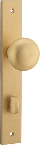 Iver Cambridge Door Knob On Rectangular Backplate - primehardware